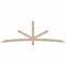 Ekena Millwork Alberta Smooth Timber Gable Bracket, Douglas Fir, 96"W x 32"H x 1 1/2"D x 3 1/2"F, 8/12 Pitch GBW096X32X0204ALB00SDF - alternate 1